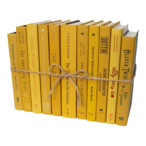 Decorative Books - Saffron Book Bundle - 1 Foot of Yellow Books