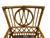Palecek Rattan Armchair With Custom Leaf Upholstery, Campaign, Coastal, Boho For Sale - Image 9 of 12