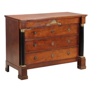 Empire Chest of Drawers in Walnut For Sale