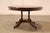 Theodore Alexander Regency Style Flame Mahogany Round Expanding Dining Table For Sale - Image 17 of 18
