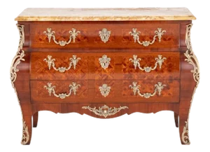 Antique French Louis XVI Bombe Commode, 1900s