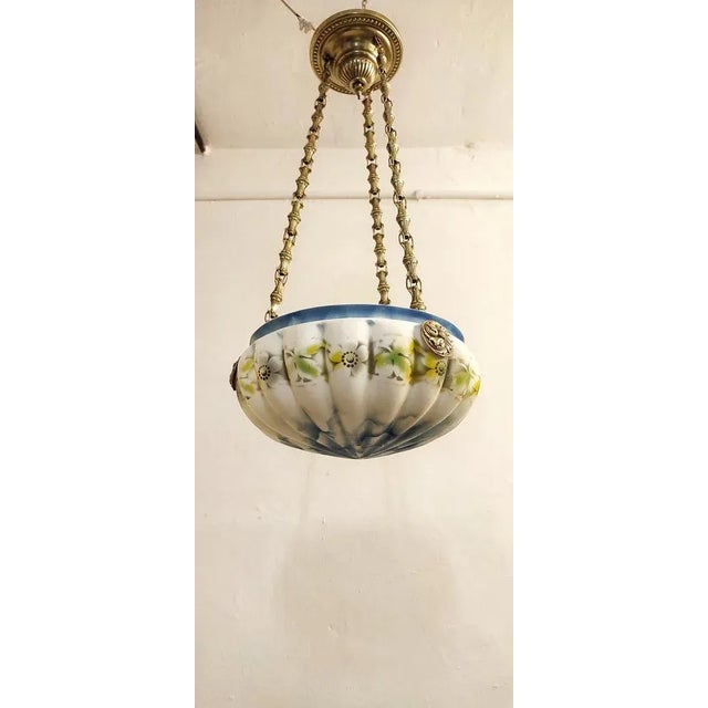 Catalan Modernist Ceiling Lamp, Spain, 1930s For Sale - Image 14 of 18