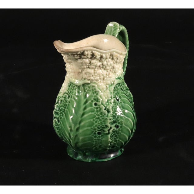 Ceramic 18th-Century Staffordshire Creamware Cauliflower Creamer, Probably by William Greatbach/ Josiah Wedgwood For Sale - Image 7 of 8