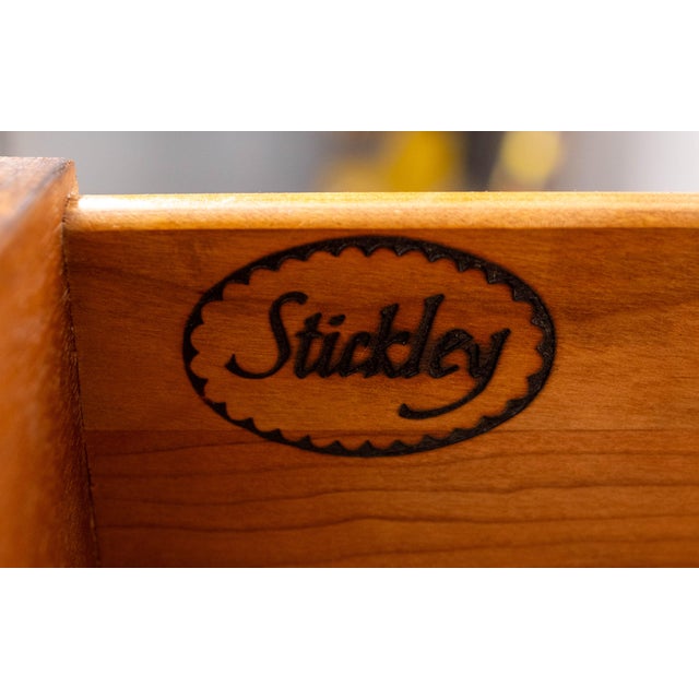 Stickley Three-Door Mahogany Chippendale Style Breakfront For Sale - Image 17 of 18