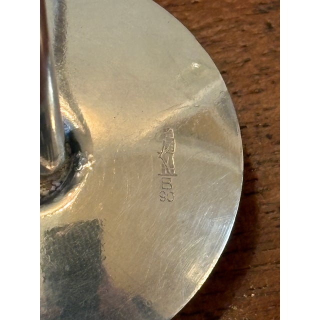 Pair, Mid-Century Danish Silverplate 3-Light Candelabras For Sale In New York - Image 6 of 6