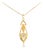 19th Century Victorian 9k Old Mine Cut Diamond and Natural Pearl Hand-Engraved Lavalier For Sale