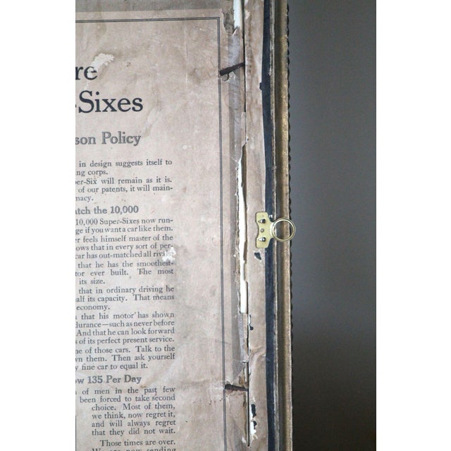 Stunning Original Old Watercolor, Gilt Frame, Nails and 1916 Newspaper For Sale - Image 12 of 13