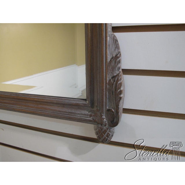 Friedman Brothers #6343 White Washed Carved Frame Decorative Mirror For Sale In Philadelphia - Image 6 of 9