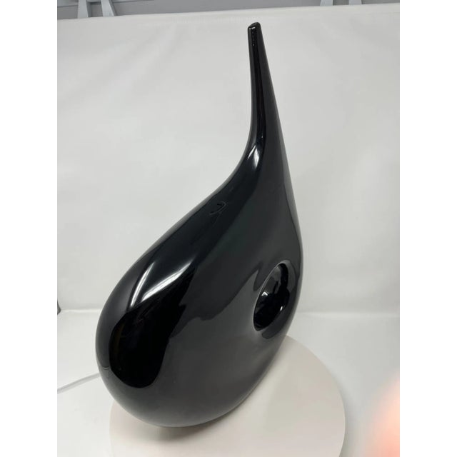 Glass Contemporary "Black Hole" Murano Glass Vase by the Vivarini Furnace For Sale - Image 7 of 11