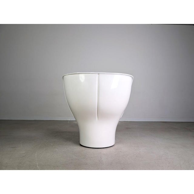 Original Elda Chair in White Leather by Joe Colombo For Sale - Image 6 of 12