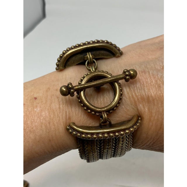 American 1990s Stephen Dweck 7 Strand Bracelet, Sterling For Sale - Image 3 of 6