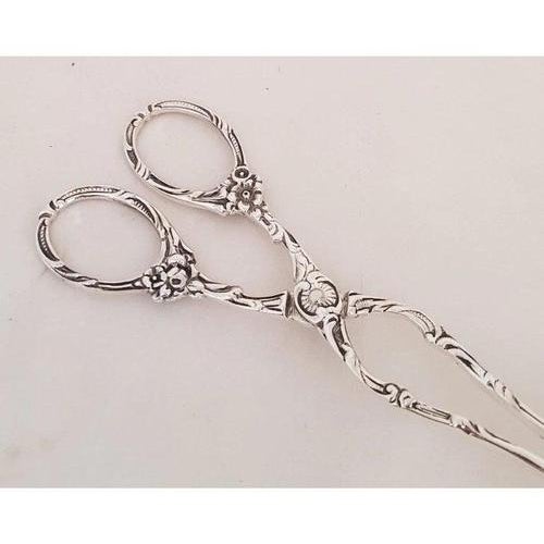 Antique Early 20th Century 800 Silver Patisserie Serving Tongs For Sale - Image 17 of 18