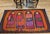Vintage Mid-Century Tapestry, Handwoven Wool, Folkloric Schoolgirls Design, Crimson & Yellow, 38” X 70” For Sale - Image 10 of 11