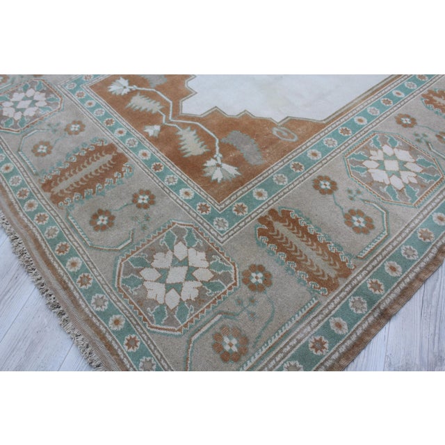 Vintage Turkish Area Rug - 79"x95" For Sale In Raleigh - Image 6 of 13