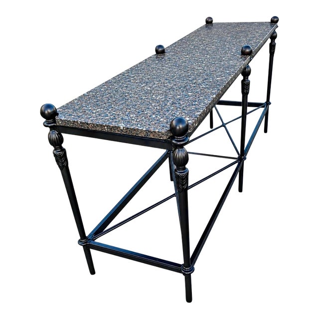 Michael Taylor Designs Cast Aluminum Montecito Outdoor #2079 Console Table For Sale