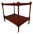 Councill Craftsmen Mahogany Hepplewhite Style Two-Tier Side Table With Brass Casters, Circa 1990 For Sale