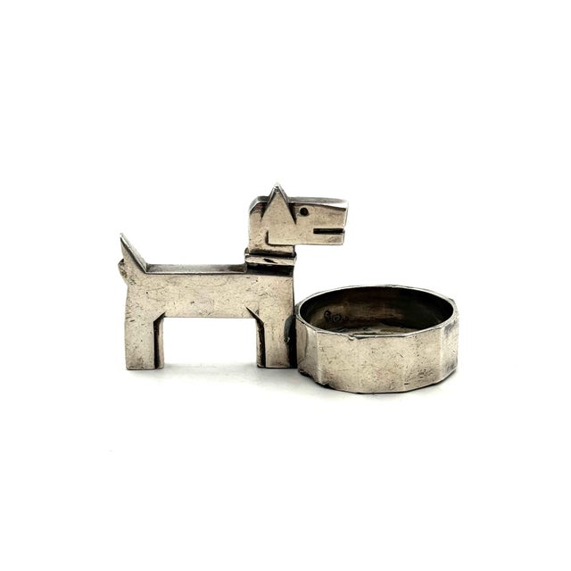 Art Deco Silver-Plated Ric & Mac Small Ashtray, Edouard Marcel Sandoz, Gallia Christofle, France 1930s For Sale - Image 10 of 14