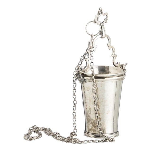 Antique Brazilian Silver Horn, 1800s For Sale