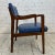 Mid 20th Century Blue Leather Dunbar Chair For Sale - Image 5 of 11