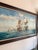 1950s J. Harvey Naval Battle Maritime Oil on Canvas Painting For Sale - Image 4 of 12