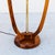 Restored 1960s Sculpted Walnut & Brass Floor Lamp With Cocktail Table For Sale In Los Angeles - Image 6 of 12