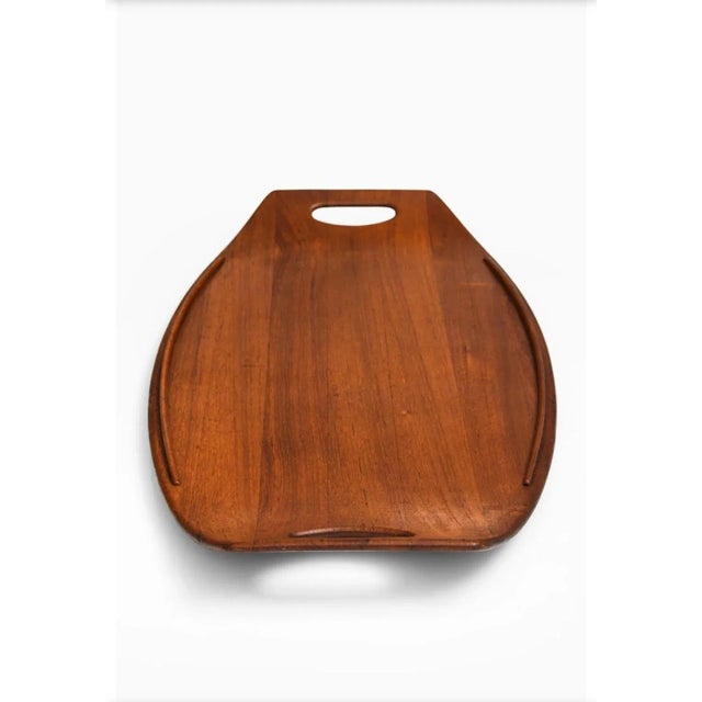 Mid-Century Modern 1950s Jens Quistgaard Scandinavian Modern Teak Serving Tray For Sale - Image 3 of 7
