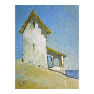 North Coast Farmhouse Lynne French 4x6 California Pacific Landscape Painting For Sale