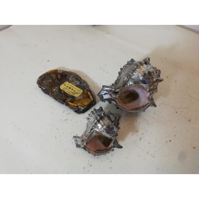 Silver-Plated Shells by Federico Buccellati, Italy, 1940s, Set of 4 For Sale - Image 11 of 13