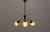 Lovely Mid-Century Modern 3-Armed Brass Sputnik Lamp, 1950s Rare and elegant midcentury ceiling lamp, 1950s. Executed in...