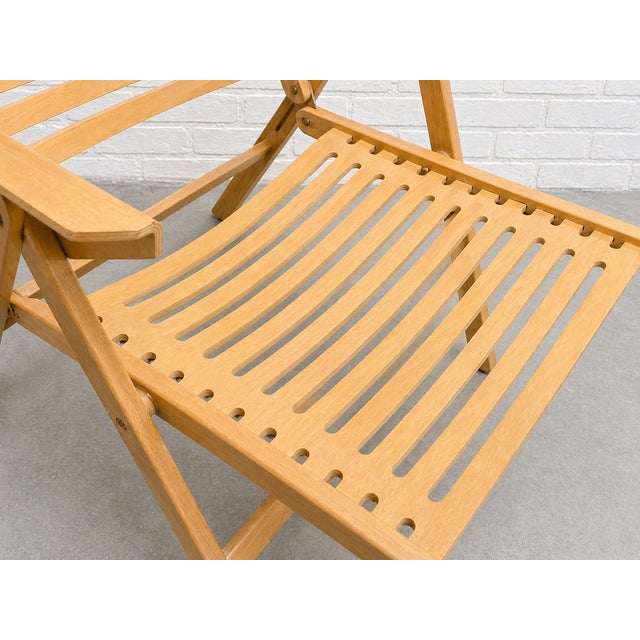 Pair of Mid Century Modern "Rex" Folding Lounge Chairs Designed by Niko Kralj, C. 1960's For Sale - Image 9 of 13