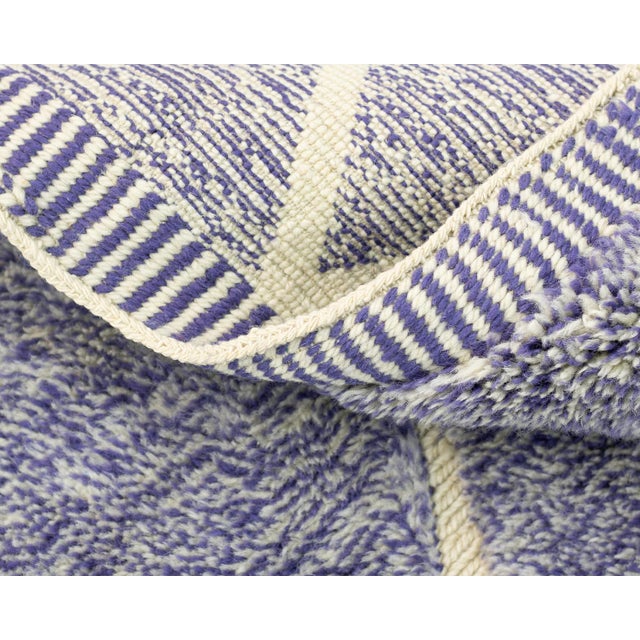 Textile Hand-Knotted Wool Rug by Azele Studio For Sale - Image 7 of 10