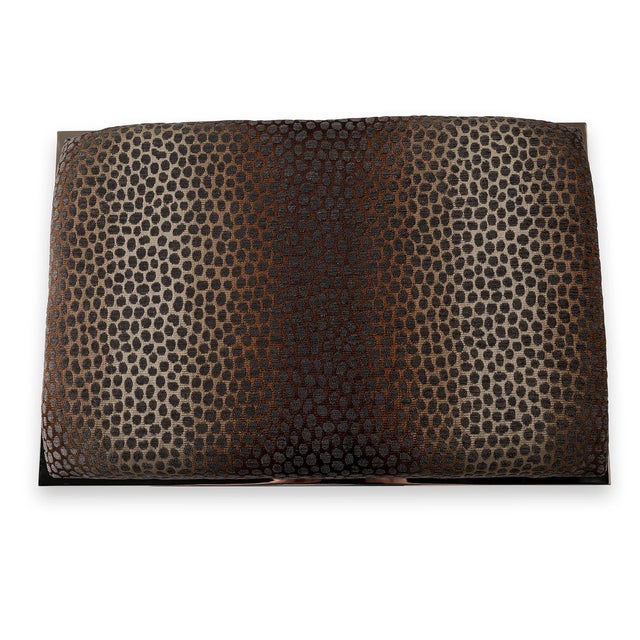 Port 68 Lauderdale Nickel Bamboo Leg Bench, Wayland For Sale - Image 4 of 7