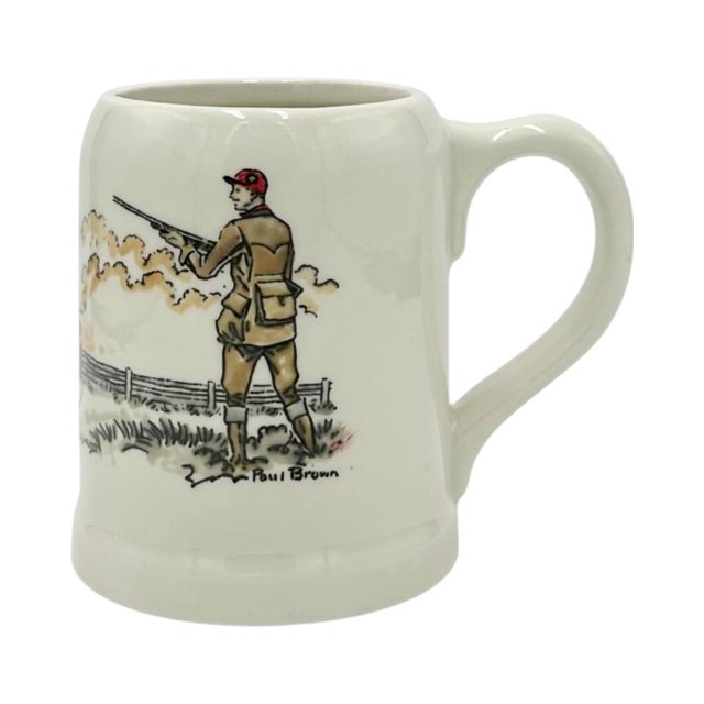 Vintage Paul Brown Hunt Game Dog Ceramic Mug For Sale - Image 9 of 13
