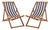 Loren Sling Chair, Natural/Thin Navy Stripe, Set of 2 For Sale