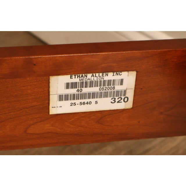 Ethan Allen Medallion Collection Cherry Queen Sleigh Bed For Sale - Image 13 of 18