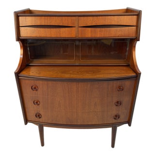 Mid-Century Modern Teak Secretary Desk Attributed to Gunnar Falsig for Falsig Møbler For Sale