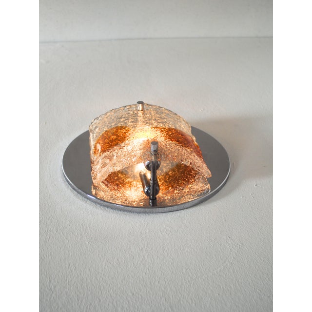 Murano Wall Lamps from A.V. Mazzega, Italy, 1970s, Set of 2 For Sale - Image 6 of 9