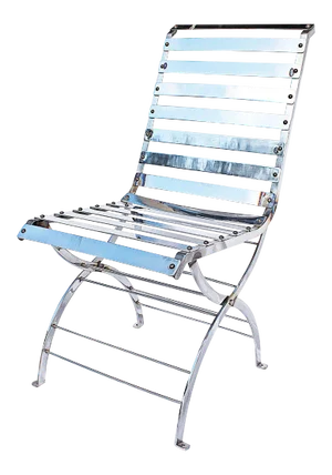 Custom Modern Stainless Steel Chair by Szilagyi