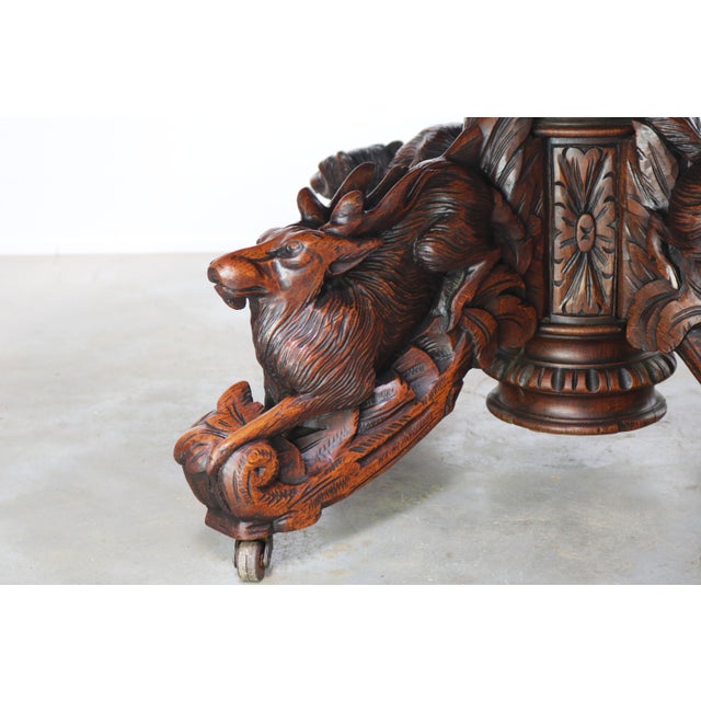 Antique French Oak Oval Dining Table, 1860 For Sale - Image 10 of 14