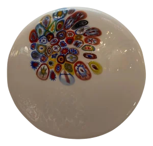 Murrine Sphere in Murano Style Glass with Multicolored Wall Sconce by Simoeng