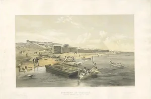 W. Simpson, Illustration of the Fortress of Yenikale, Crimean War, 1855, Print
