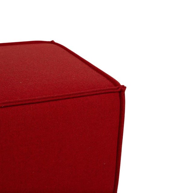 Trio Stool in Red Fabric from COR For Sale - Image 5 of 10
