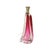 Beautiful hand-blown table lamp made of purple and pink colored crystal. The lamp features a striking quarter-turn twisted...