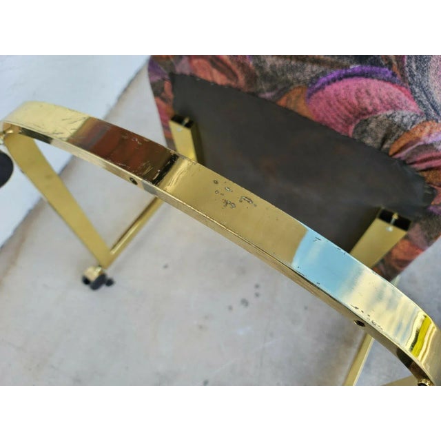 Metal Milo Baughman for Design Institute of America Rolling Gaming Dining Club Chairs-Set of 4 For Sale - Image 7 of 13