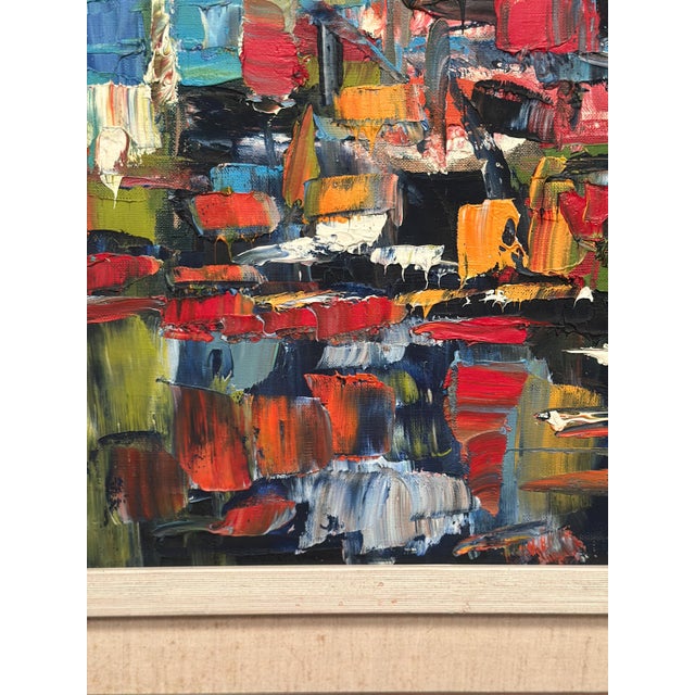 Pietrak, Abstract Composition, 1967, Oil on Canvas, Framed For Sale - Image 14 of 18