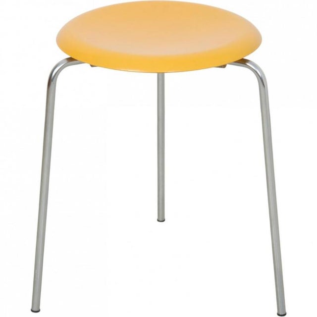 Yellow Dot Stool by Arne Jacobsen, 1970s For Sale - Image 14 of 14