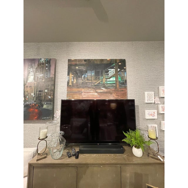 Contemporary Under Lower Wacker Drive Original Painting For Sale - Image 3 of 4