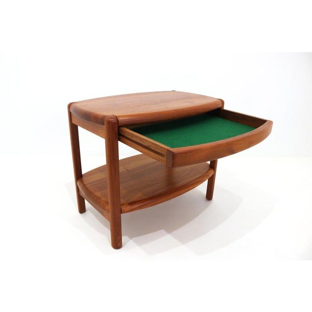 Brown Mid-Century Danish Teak Bedside Table from Salling Stolefabrik, Denmark, 1960s For Sale - Image 8 of 15