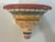 Wood Signed Nance Aitchison 1998 Hand Painted Tuscan Wall Shelf Bracket For Sale - Image 7 of 12