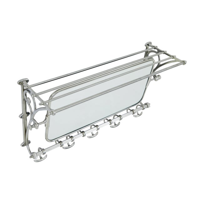 Early 20th Century Chromed Bathroom Vanity Mirror, 1920s For Sale - Image 3 of 7